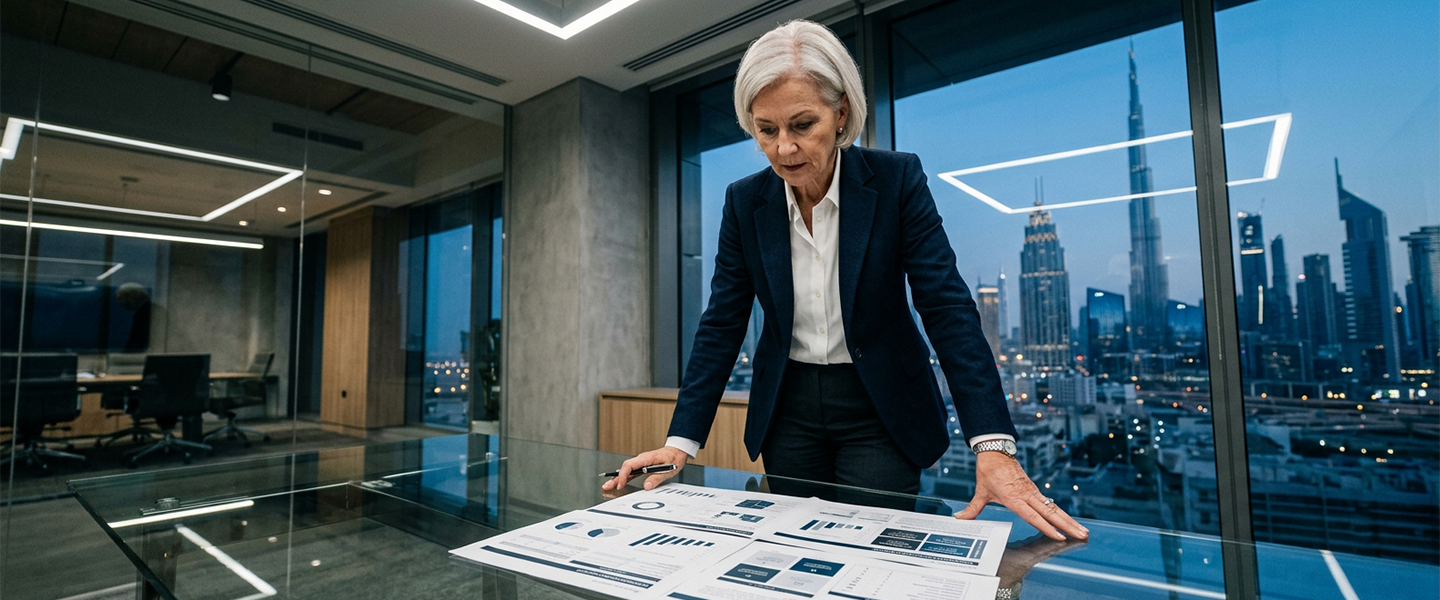 ROI of executive coaching for Dubai organisations, illustrated with leadership growth metrics